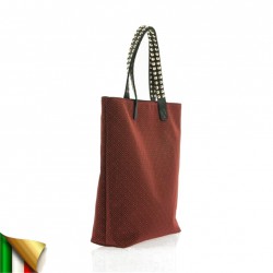 Handtasche, Graziella Rot, aus stoff, made in Italy