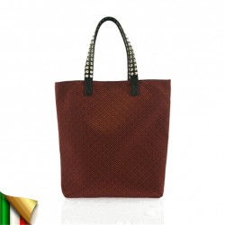 Handtasche, Graziella Rot, aus stoff, made in Italy