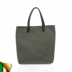 Handtasche, Graziella Bianca, stoff, made in Italy